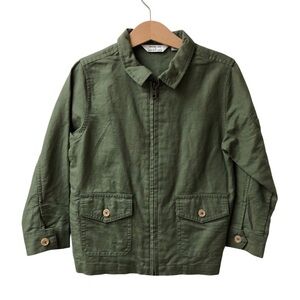 Rachel Zoe X Janie and Jack Linen Jacket | Army Green